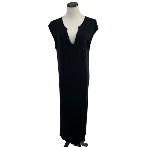 l*space Robyn Black Notch Neck T-Shirt Dress S - Picture 4 of 11